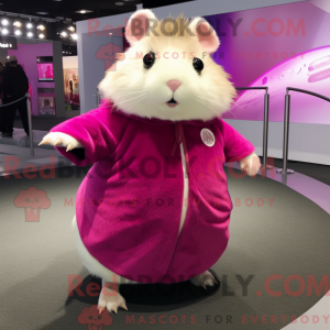 Máscara de hamster magenta...