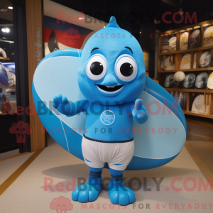 Sky Blue Surfboard maskot...