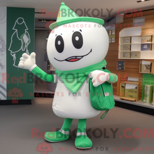 White Green Bean maskot...