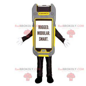 Mascot yellow gray and black scanette. Cognex mascot -