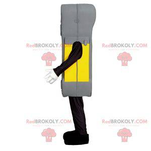 Mascot scanette gris amarillo y negro. Mascota Cognex -