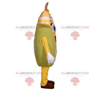 Giant corn ear mascot with blue eyes - Redbrokoly.com