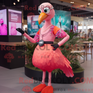Flamingo-mascottekostuum...