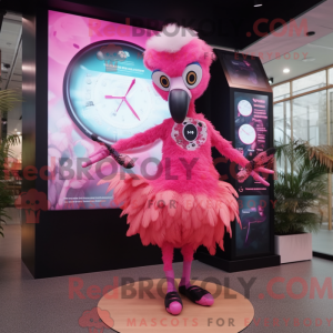 Flamingo-mascottekostuum...