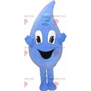 Giant and smiling water drop mascot. Water mascot -