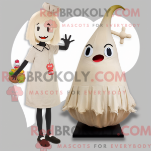 Beige Pepper mascot costume...