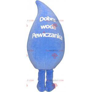 Giant and smiling water drop mascot. Water mascot -