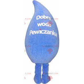 Giant and smiling water drop mascot. Water mascot -