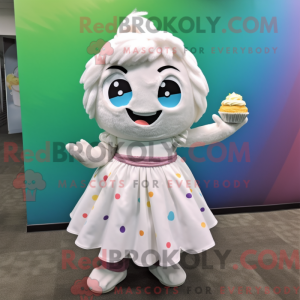 White Cupcake mascot...