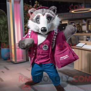 Disfraz de mascota Magenta...