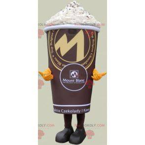 Mascota de bebida de chocolate con crema batida - Redbrokoly.com