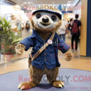 Navy Faultier Maskottchen...