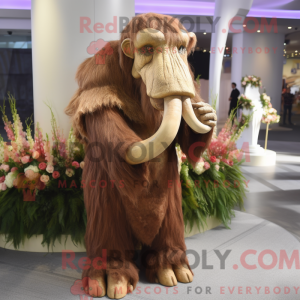 Brown Mammoth mascot...