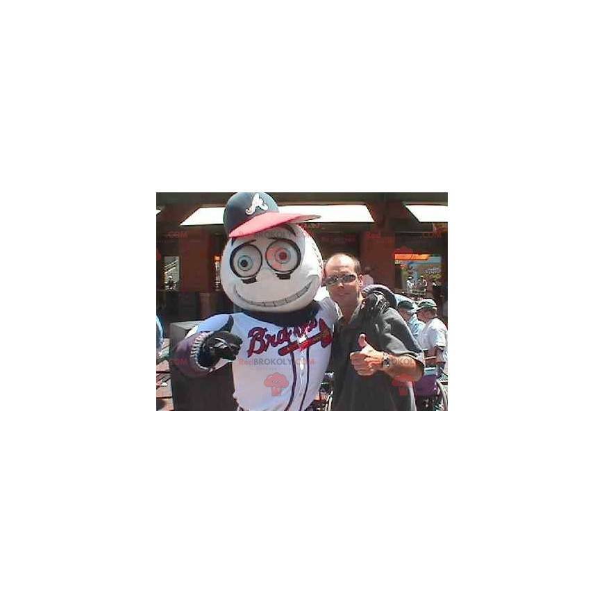 Mascotte di palla da baseball in abbigliamento sportivo -