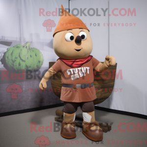 Rust Turnip mascottekostuum...