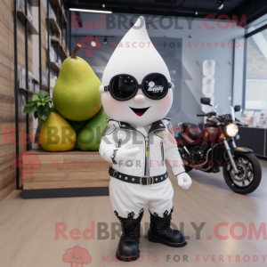 White Pear mascot costume...