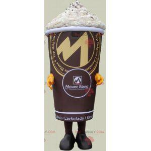 Mascota de bebida de chocolate con crema batida - Redbrokoly.com