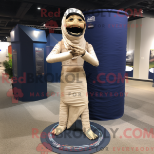 Navy Mummy maskot kostume...