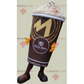 Mascote da bebida de chocolate com chantilly - Redbrokoly.com