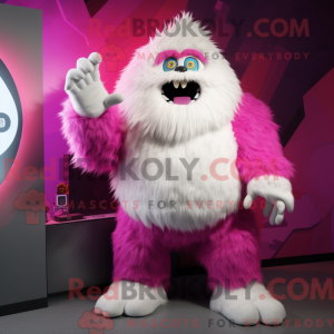 Costume de mascotte Magenta...