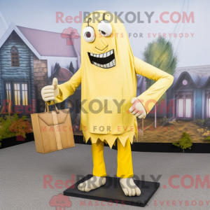 Gul graveyard maskot drakt...