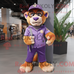 Lilla Smilodon maskot...
