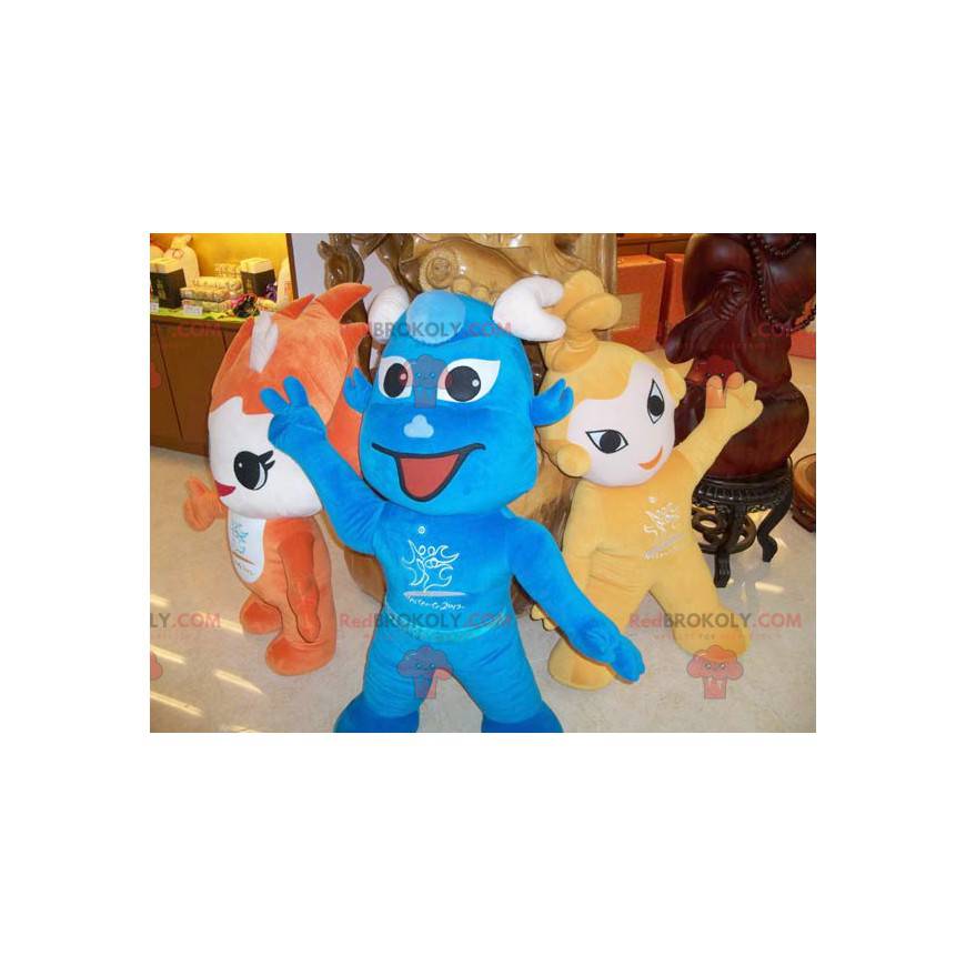 3 mascots of colorful and smiling characters - Redbrokoly.com 3 mascots of colorful and smiling characters - Redbrokoly.com