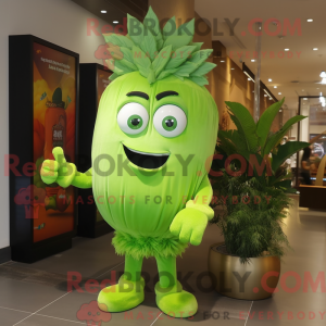 Postava maskota Lime Green...