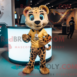 Brauner Gepard Maskottchen...