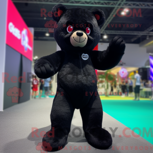 Máscara de urso de pelúcia...