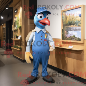 Blauwe specht mascotte...