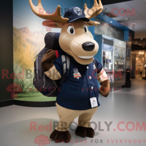 Costume de mascotte d élan...