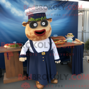 Disfraz de mascota Navy...
