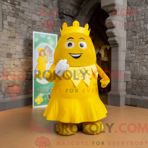 Yellow Irish Castle mascot...