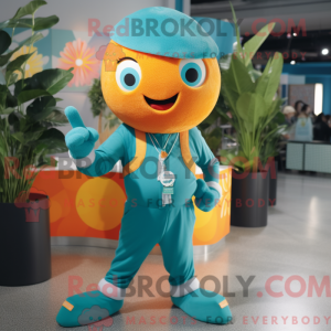 Teal Grapefruit mascot...