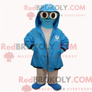 Costume mascotte de Blue...