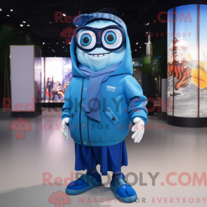 Blue Cod maskot draktfigur...