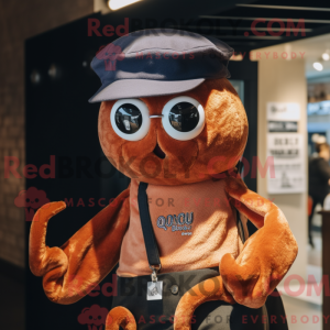 Rust Octopus maskot drakt...