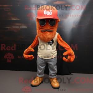 Rust Octopus maskot drakt...