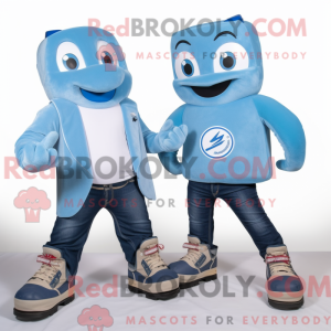 Postava maskota Blue Pair...