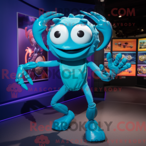 Turquoise Crab mascot...