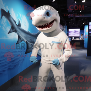 White Shark maskot...