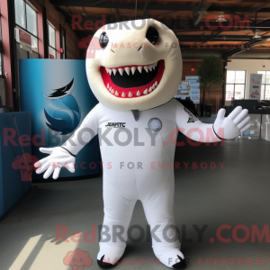 White Shark maskot...