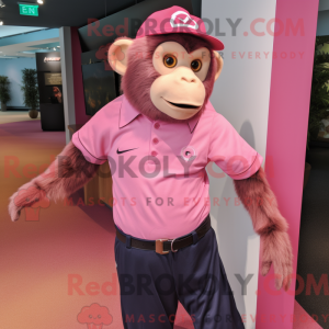 Roze kapucijnaap...