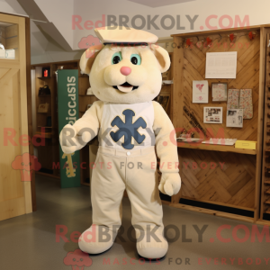 Creme Celtic Cross maskot...