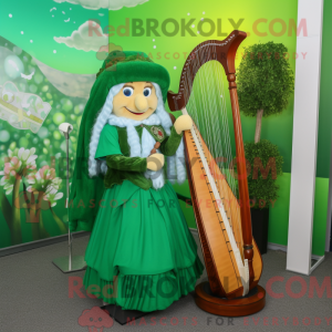 Grünes Maskottchenkostüm...