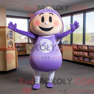 Lavender Bagels mascot...