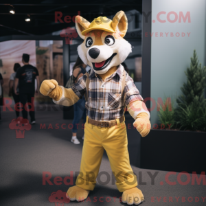 Costume mascotte de Gold...