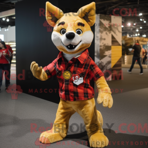 Costume mascotte de Gold...