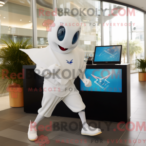 White Manta Ray mascot...